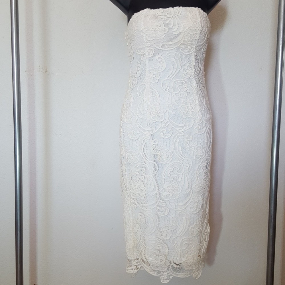 LuLu's | Ivory Croquet Knit Dress | Medium